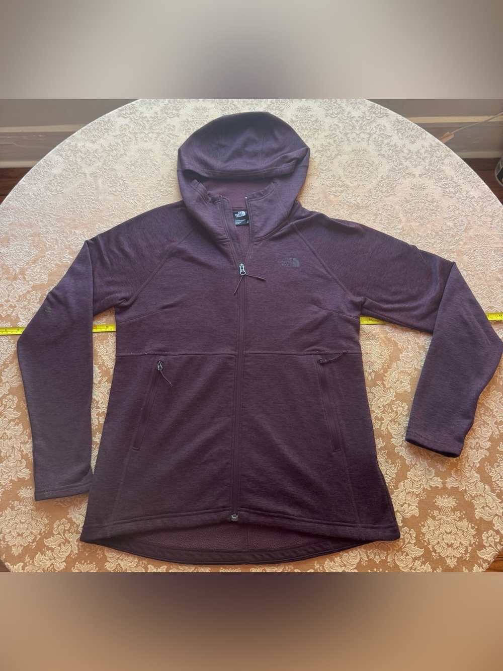 The North Face Women's Hooded Zip Utility Jacket in Deep Plum